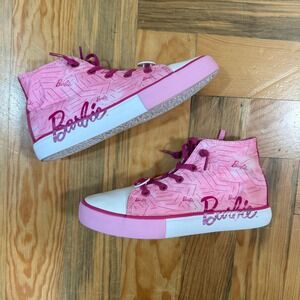 Barbie Ground Up High Top Canvas Sneakers Shoes Youth Size 5‎